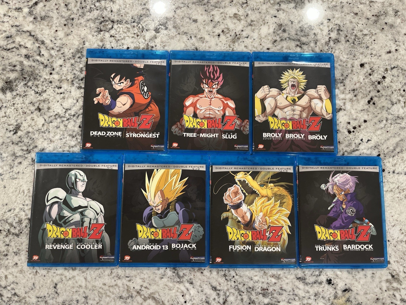 Dragon Ball Z 6mm Blu-ray Case Lot (No Disc) LikeNew!! Read Description