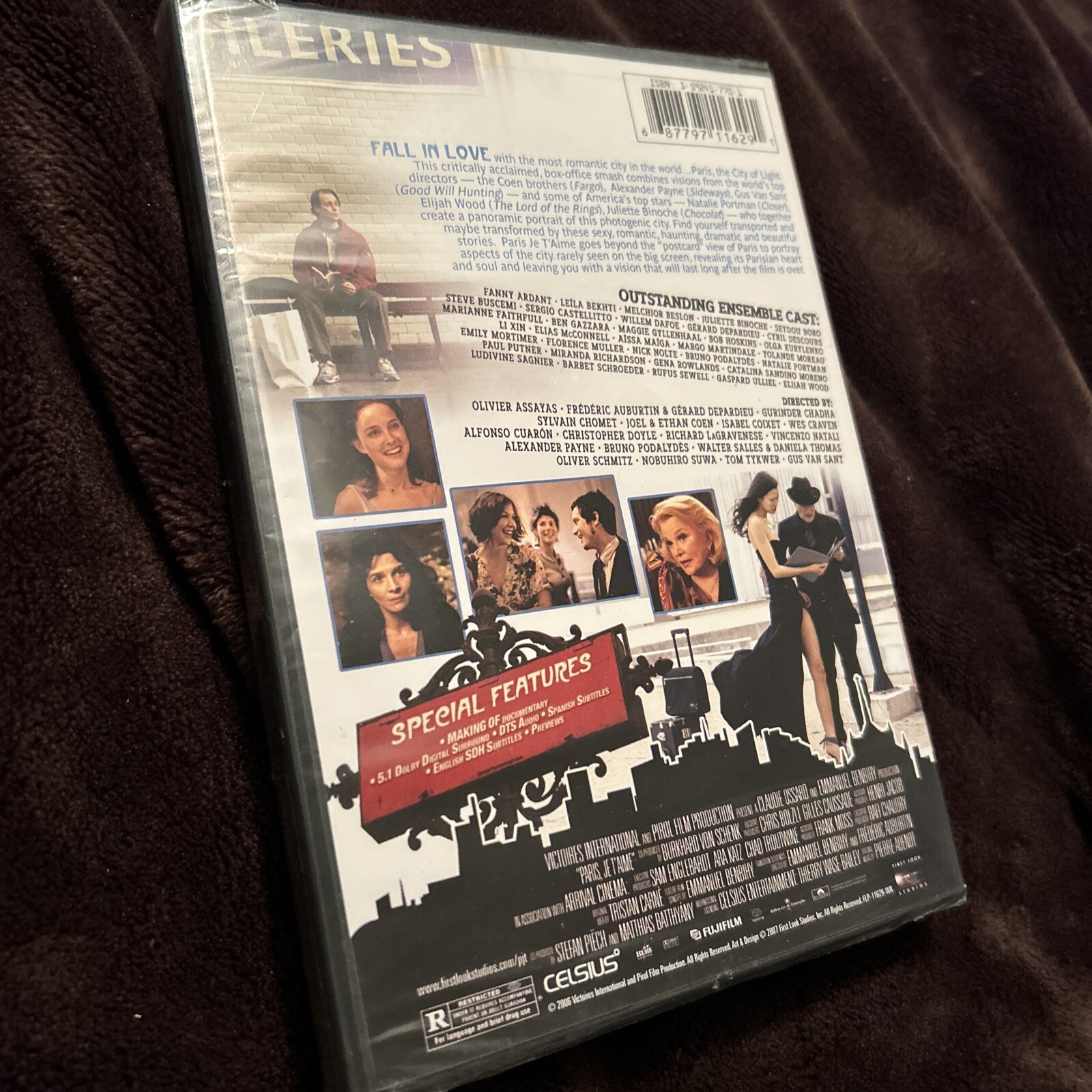 PARIS, JE T’AIME DVD 2006 BRAND NEW SEALED Gus Van Sant Natalie Portman
