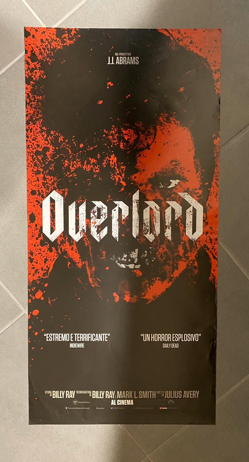 Overlord Movie Poster Julius Avery J.J. Abrams Horror P32