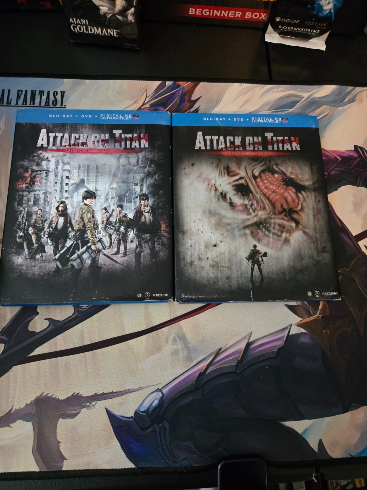 Funimation Attack on Titan The Movie Part 1 and part 2 bluray