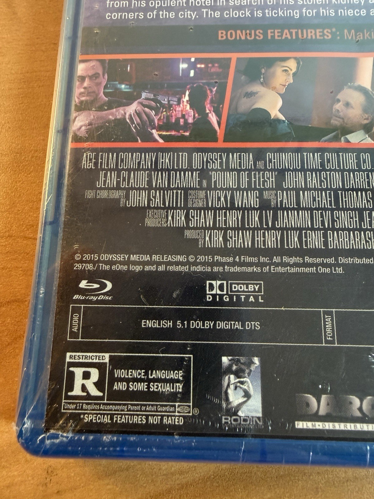 Pound of Flesh Blu-ray Jean-Claude Van Damme Factory Sealed Brand NEW 2015/ R