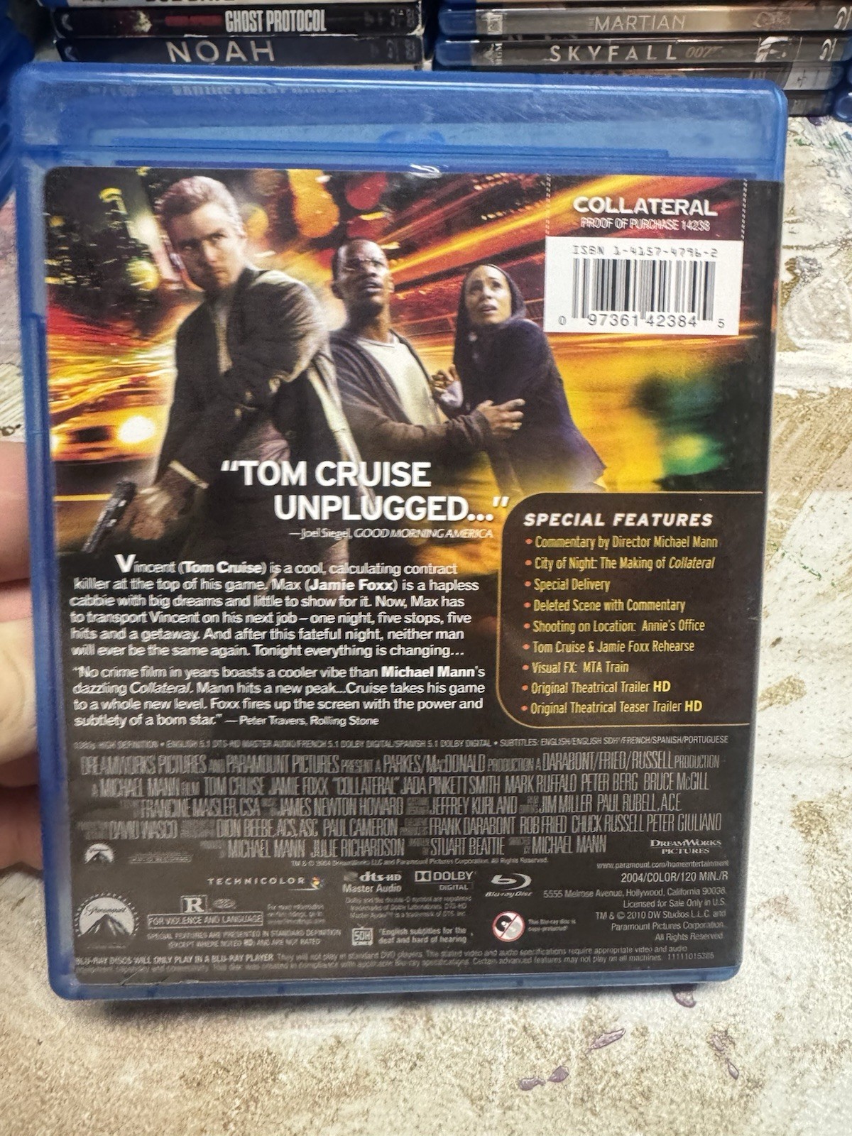 Collateral (Blu-ray Disc, 2010) Tom Cruise Jamie Fox
