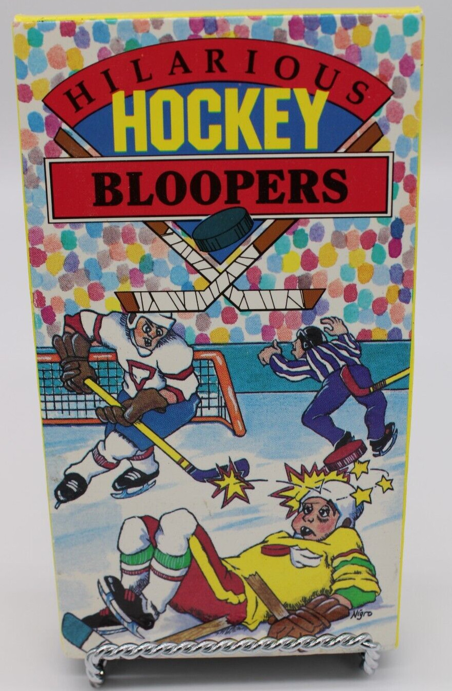 Hilarious Pro Hockey Bloopers 1991 VHS Cassette Work Great Run Time 31 Min.