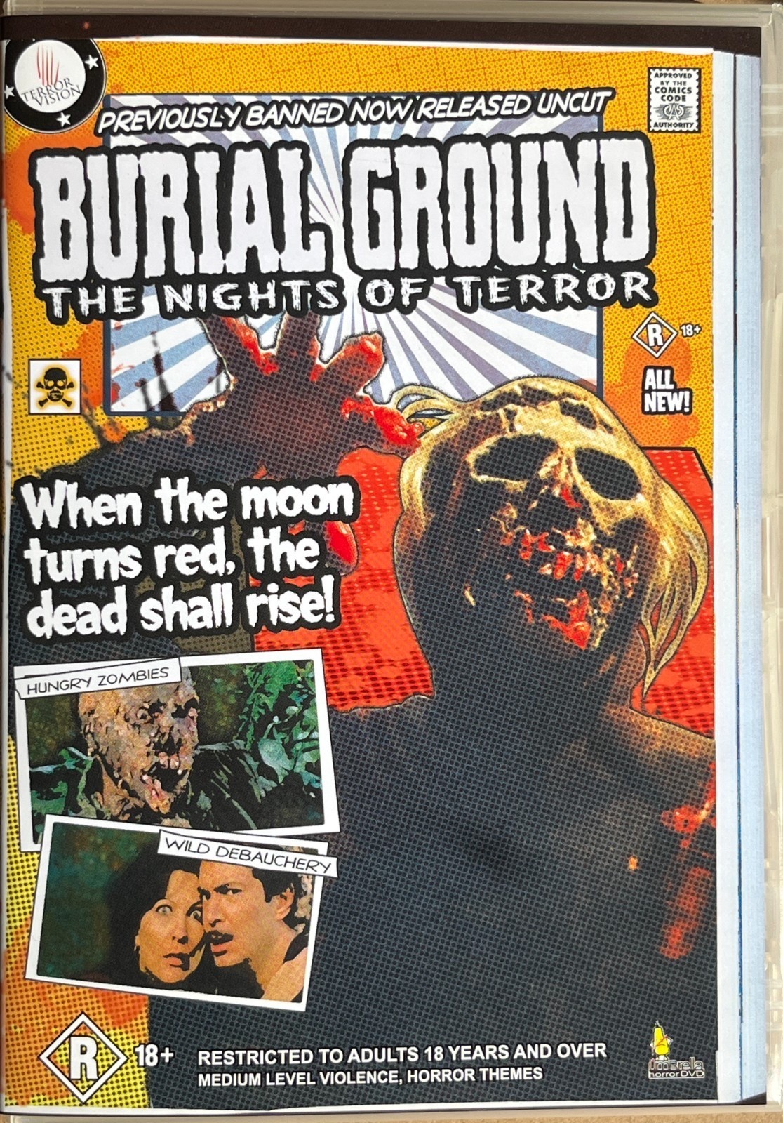 BURIAL GROUND: The Nights Of Terror DVD 1981 Andrea Bianchi Karin Well AS NEW!