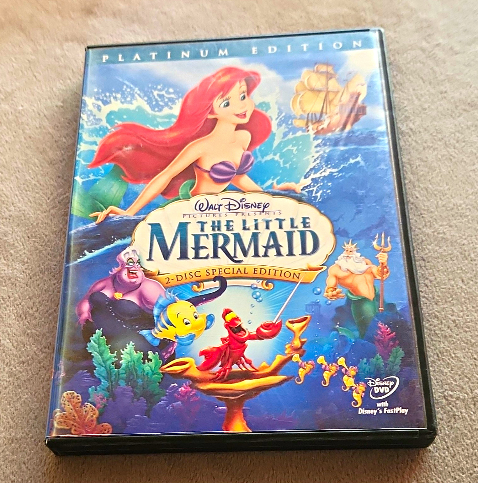 Walt Disney Pictures The Little Mermaid DVD Platinum 2-Disc G 2006 83m NTSC
