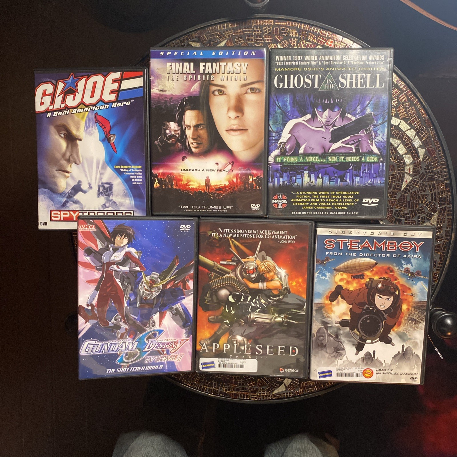 Old School, Authentic Anime, Dvd Bundle Steam Boy, Appleseed, Gundam, G.I. Joe