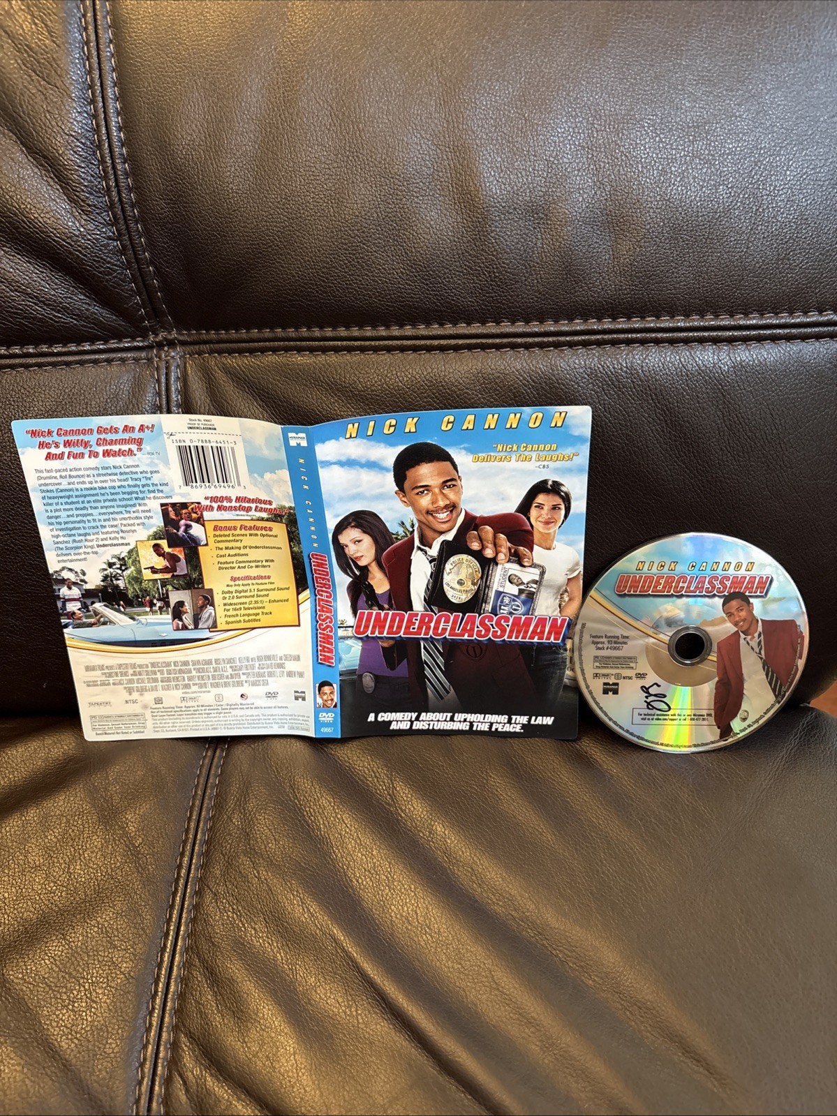 Underclassman (DVD, 2005) Nick Cannon, No Case, Disc + Art