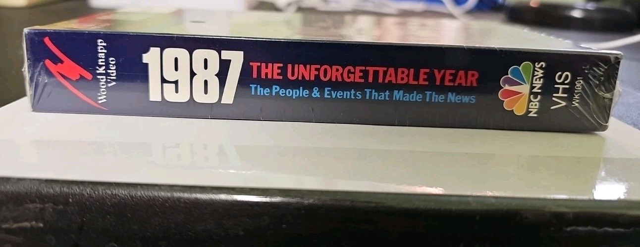 1987 The Unforgettable Year VHS SEALED NBC News Wood Knapp Video VTG