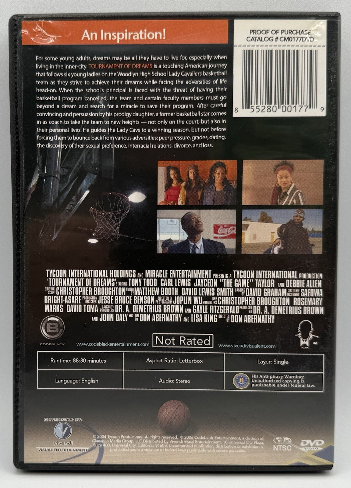Tournament of Dreams (DVD Widescreen) Tony Todd Jayceon Debbie Allen 2007
