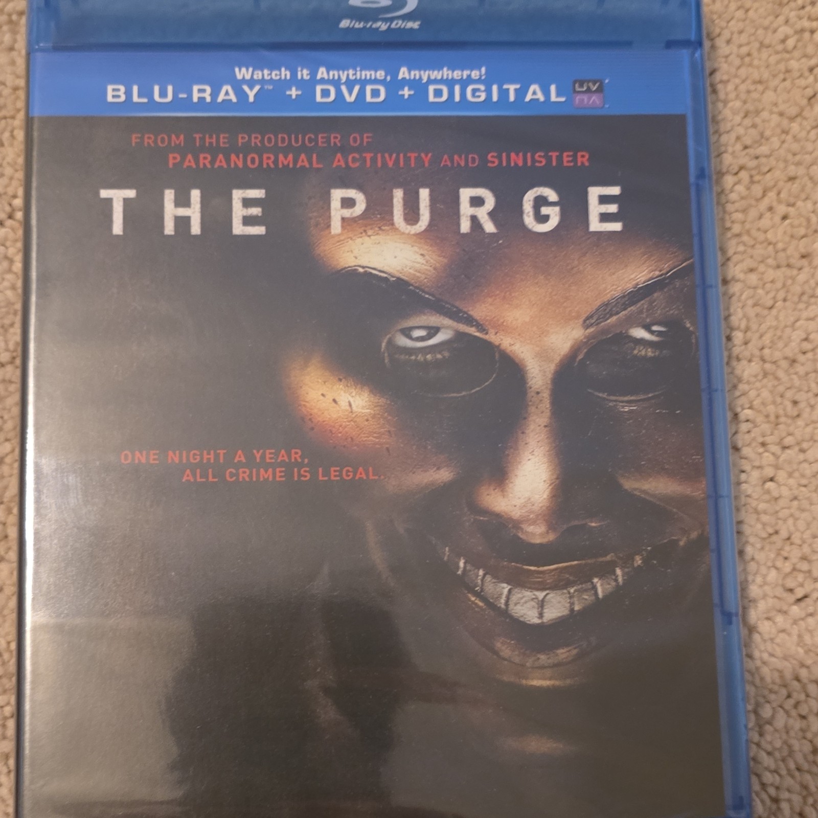 Universal The Purge (2013) Blu-ray + DVD + Digital Copy UV R Ethan Hawke