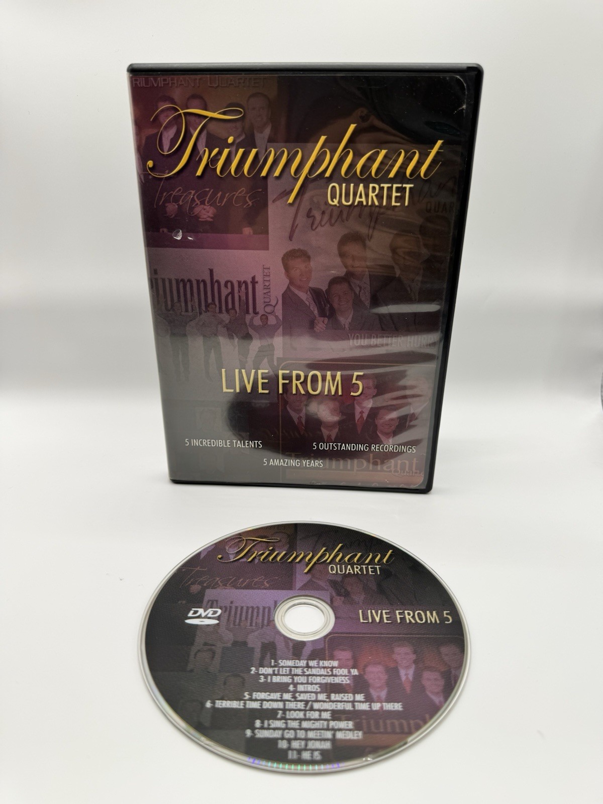 TRIUMPHANT QUARTET “LIVE FROM 5” RARE OOP SOUTHERN GOSPEL LIVE CONCERT DVD
