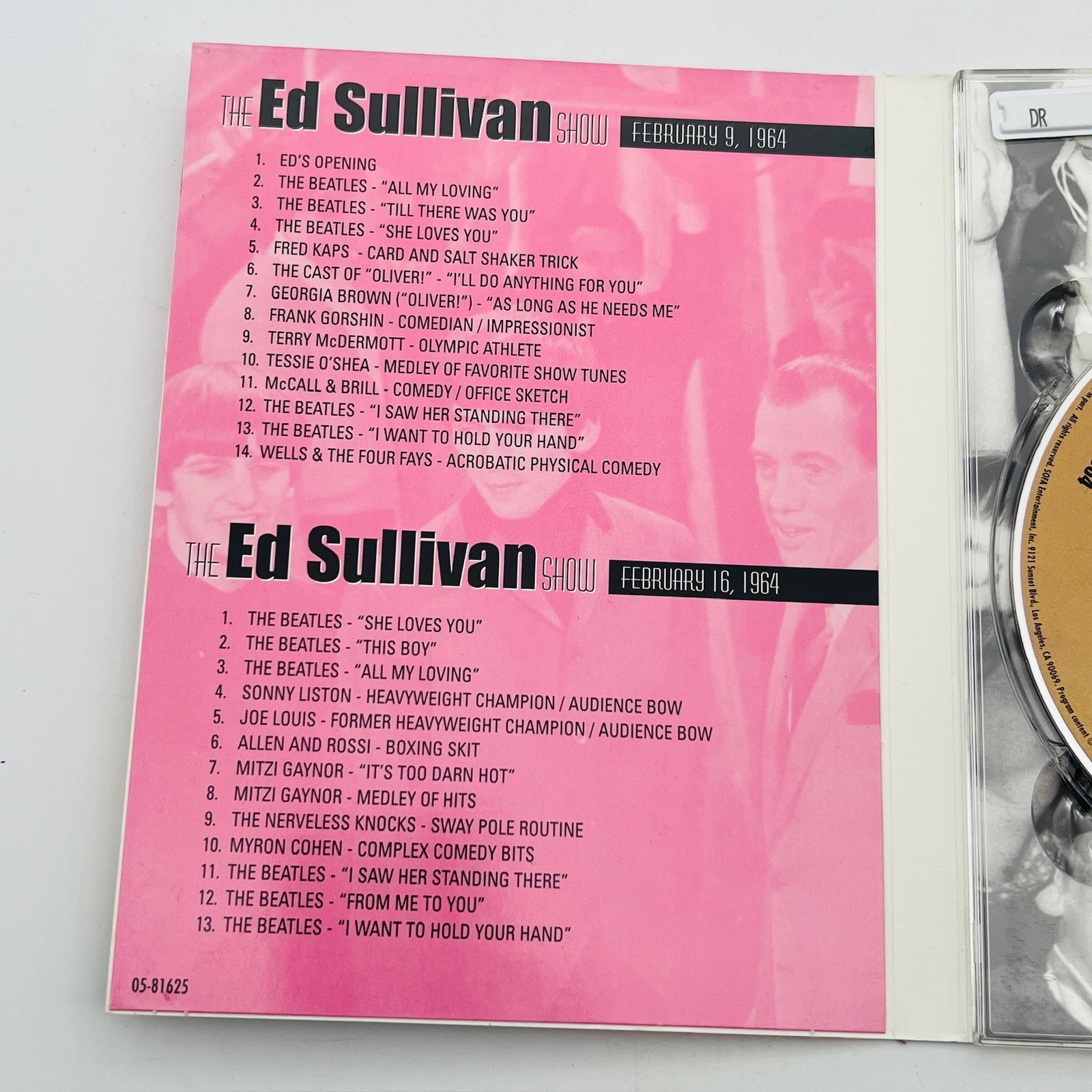The Four Complete Historic Ed Sullivan Shows Featuring The Beatles 2-DVD Set