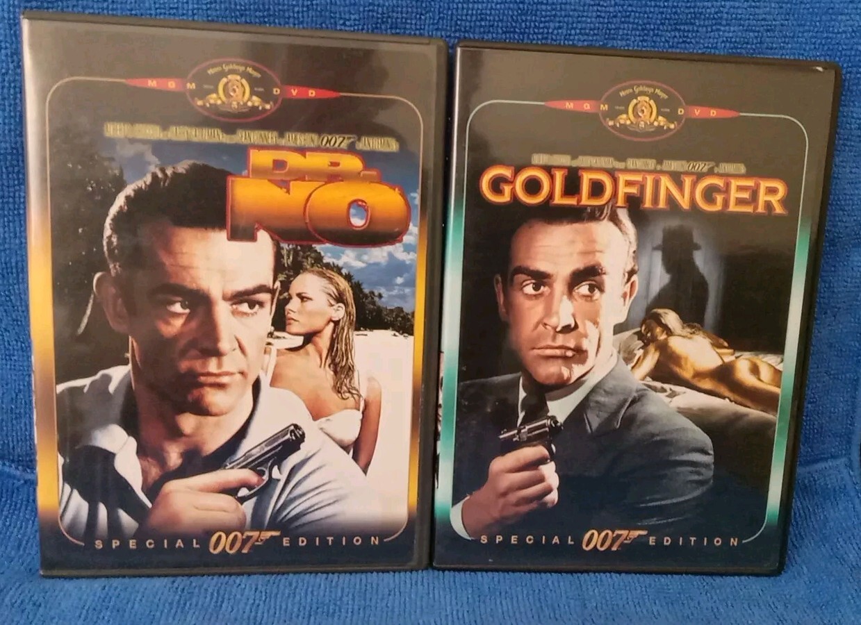 Dr. No & Goldfinger (DVD, 2000, Special Edition) Very Good Condition