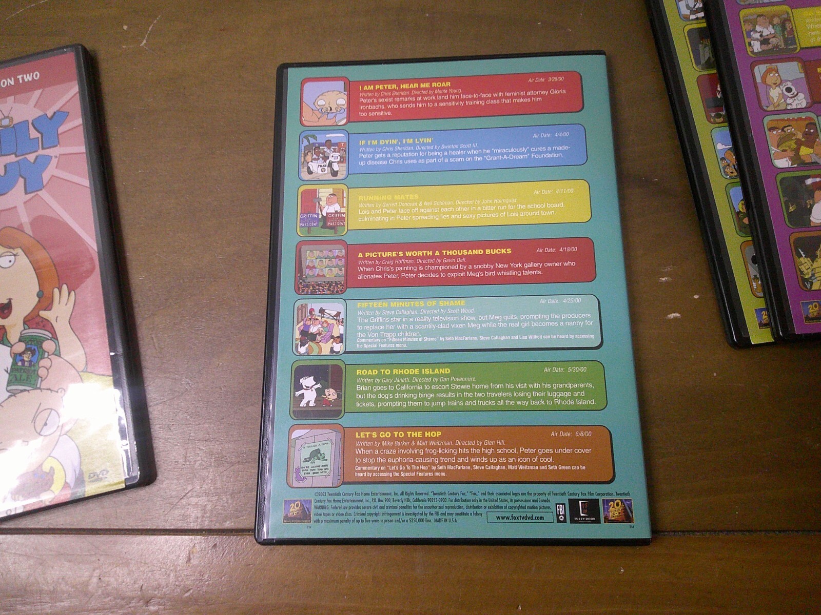 Family Guy! ~Volume One! ~Seasons 1 & 2! 4 Disc Set! Box Set! Cartoon Comedy!