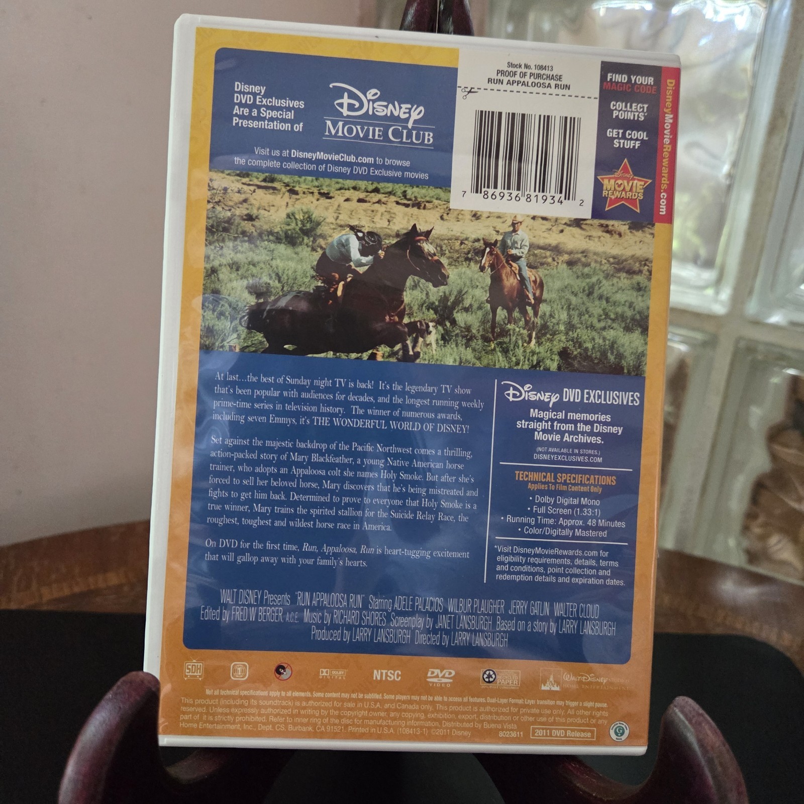 Wonderful World of Disney – RUN, APPALOOSA, RUN (DVD 1966) Adele Palacios