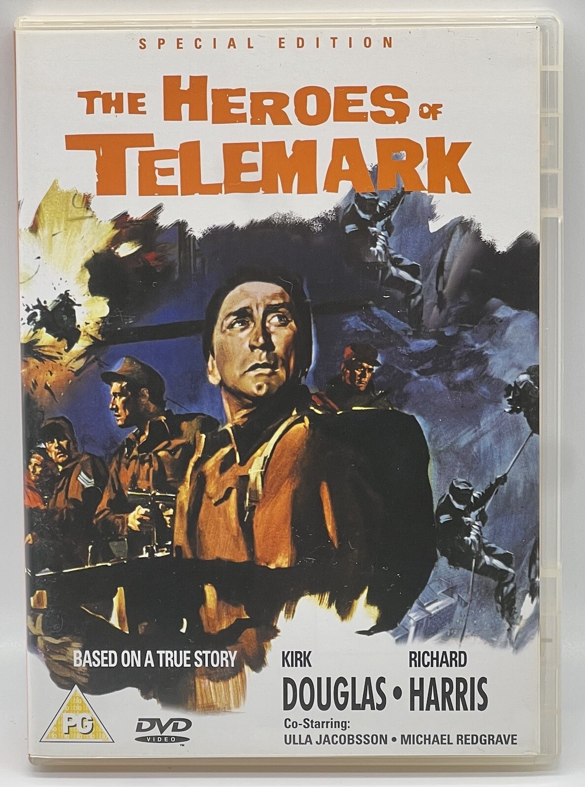 The Heroes of Telemark (DVD) Kirk Douglas Richard Harris Ulla Jacobsson NOT USA