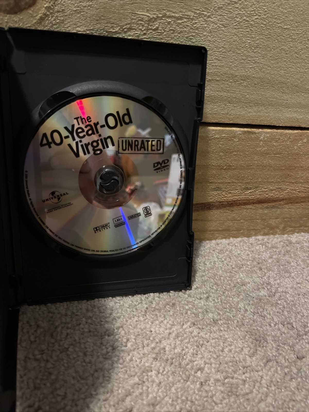 The 40-Year-Old Virgin (DVD, 2005, Widescreen) w/Special Features/ Unrated