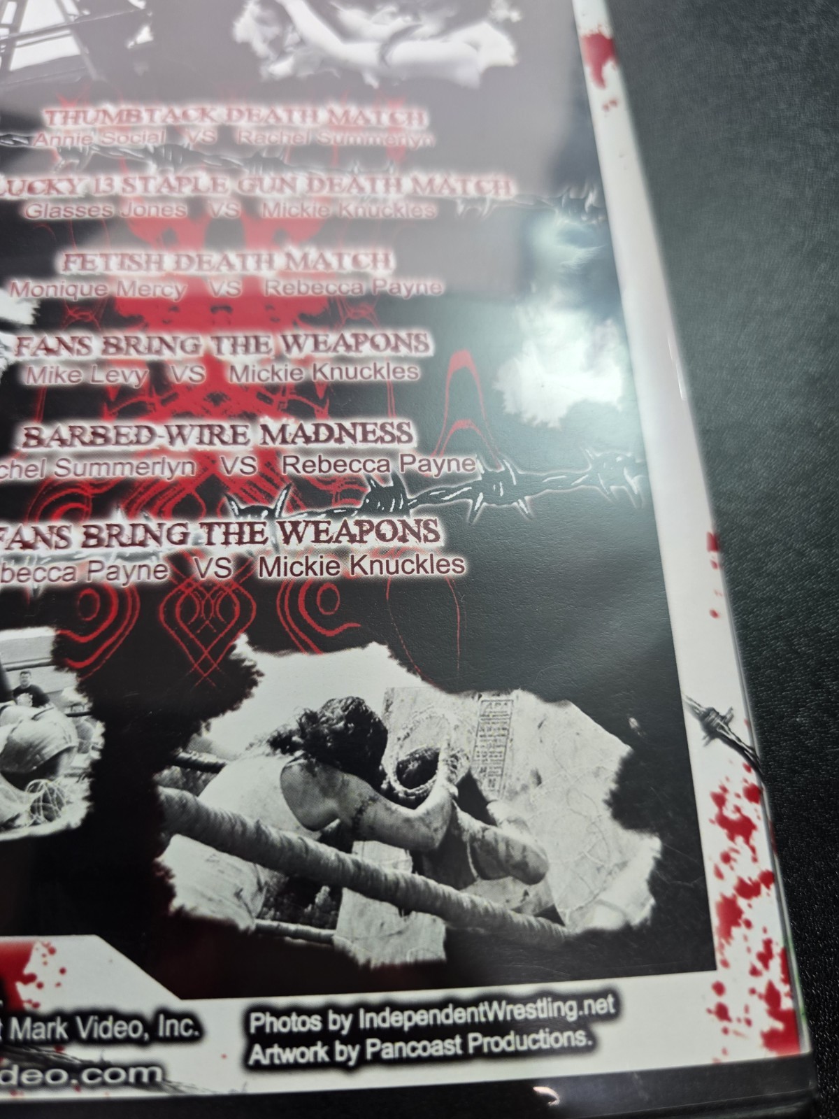 IWA Queen of the Deathmatch Tournament DVD 2008 Mike Levy Incident Mid South