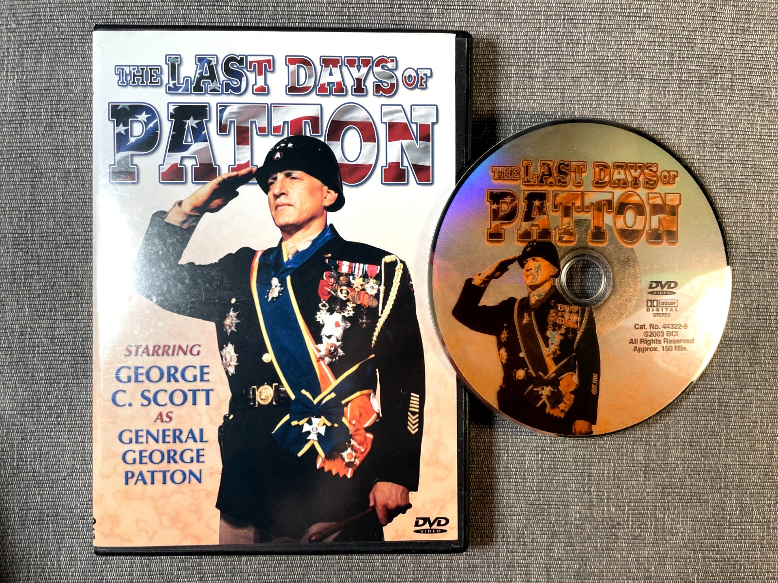 The Last Days of Patton DVD George C. Scott 1986 Film 150 Minutes