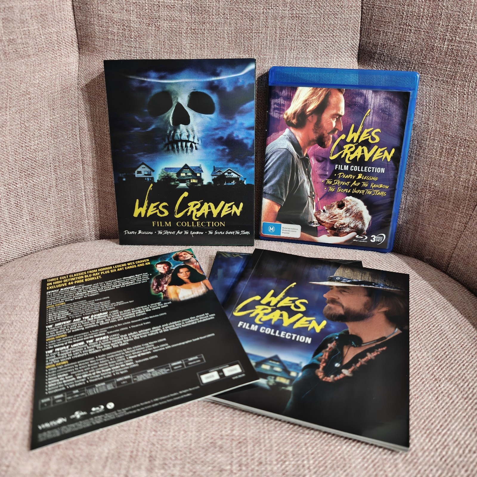 Wes Craven Film Collection Via Vision Bluray Lenticular Cover 3 Movies Limited
