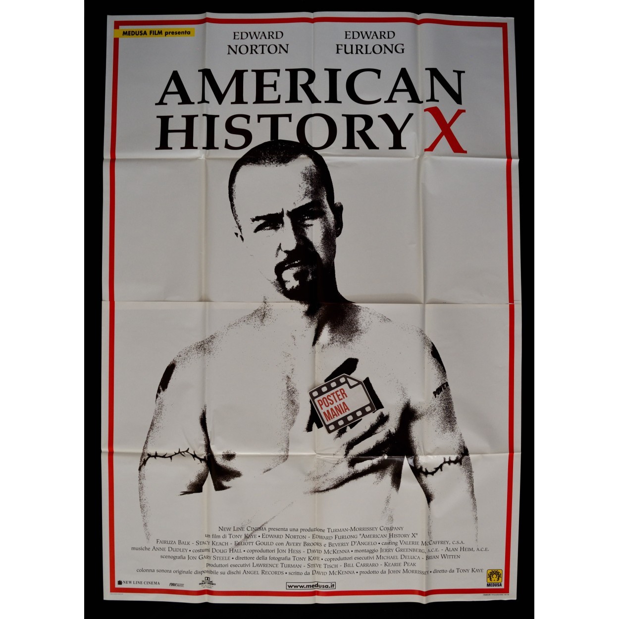 manifesto AMERICAN HISTORY X nazismo svastica edward norton tony kaye furlo A45