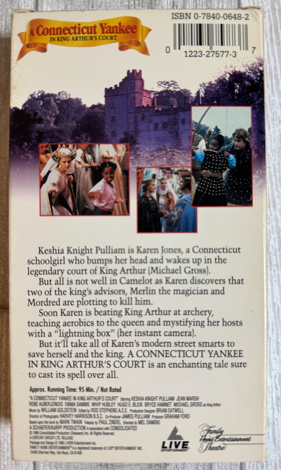 A Connecticut Yankee in King Arthur’s Court VHS Pulliam Michael Gross Emma Samms