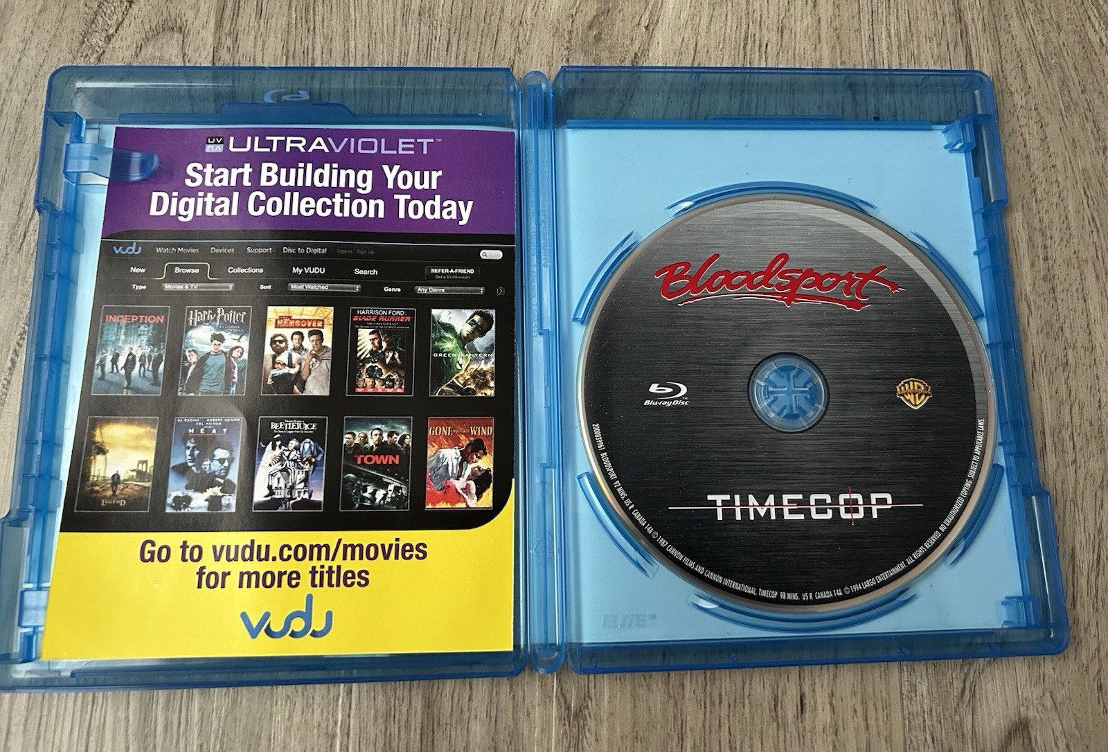 Bloodsport / Timecop (Blu-Ray) Jean-Claude Van Damme Action (OOP)