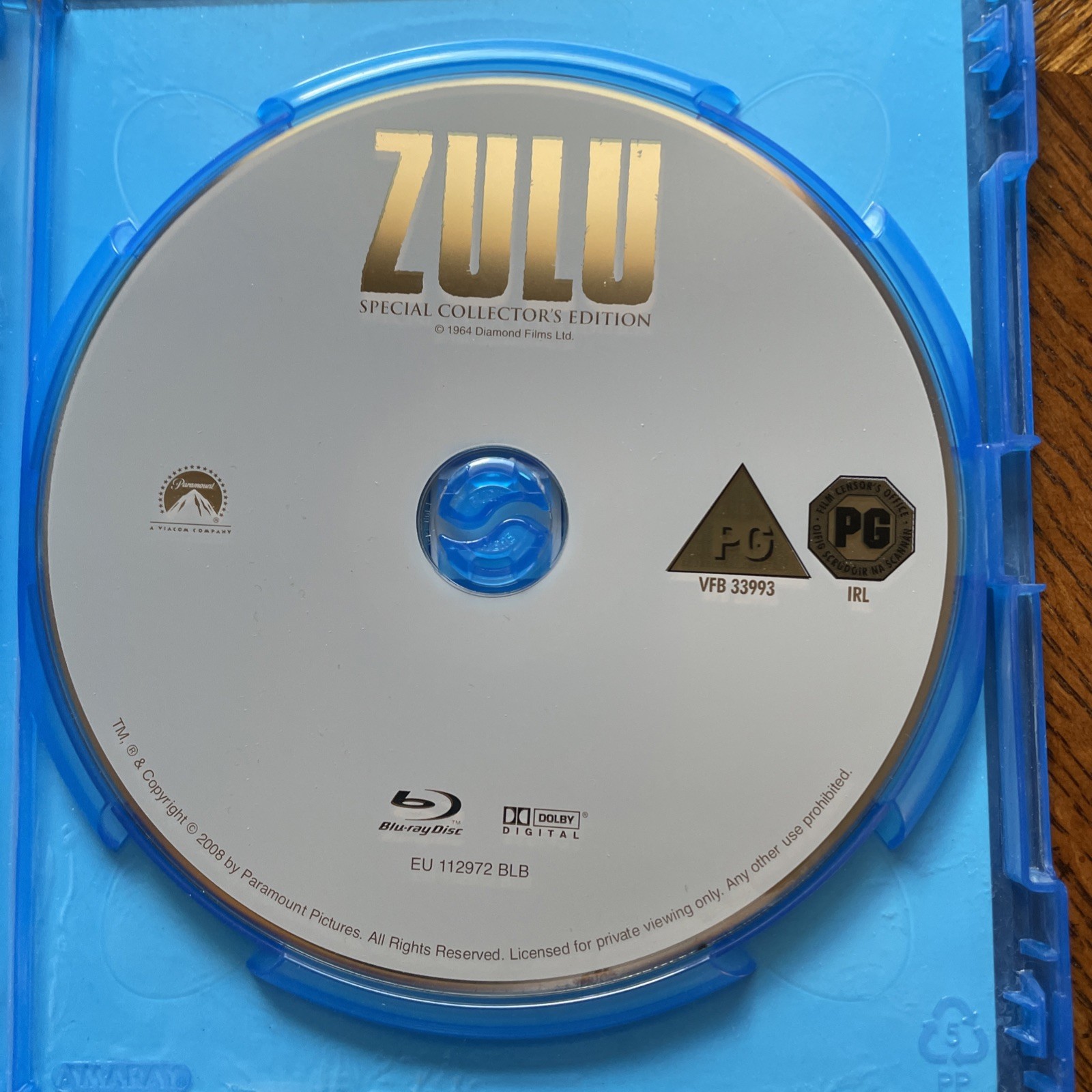 Zulu Blu-Ray Video Movie Michael Caine PG Rating CELEBRATING 50 YEARS EXCELLENT