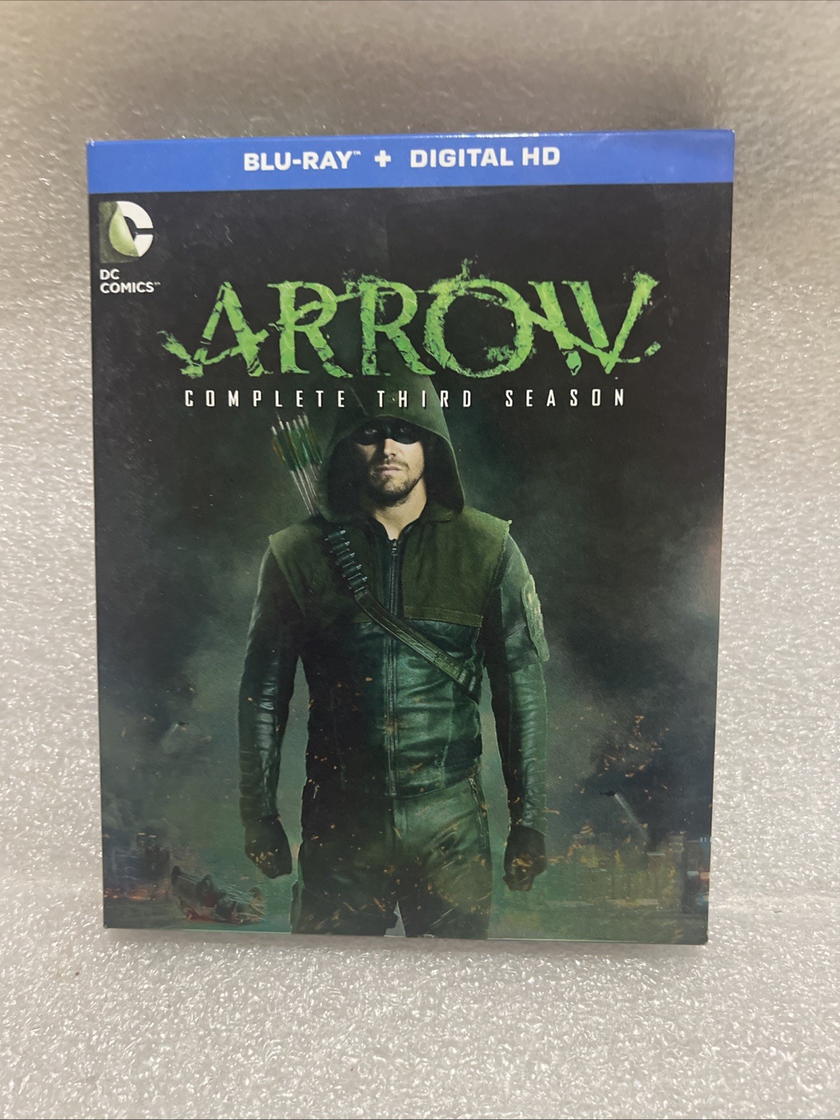 Arrow Complete Third Season Blu-ray Dc Comics Tv Series Stephen Amell 4 Disc Set