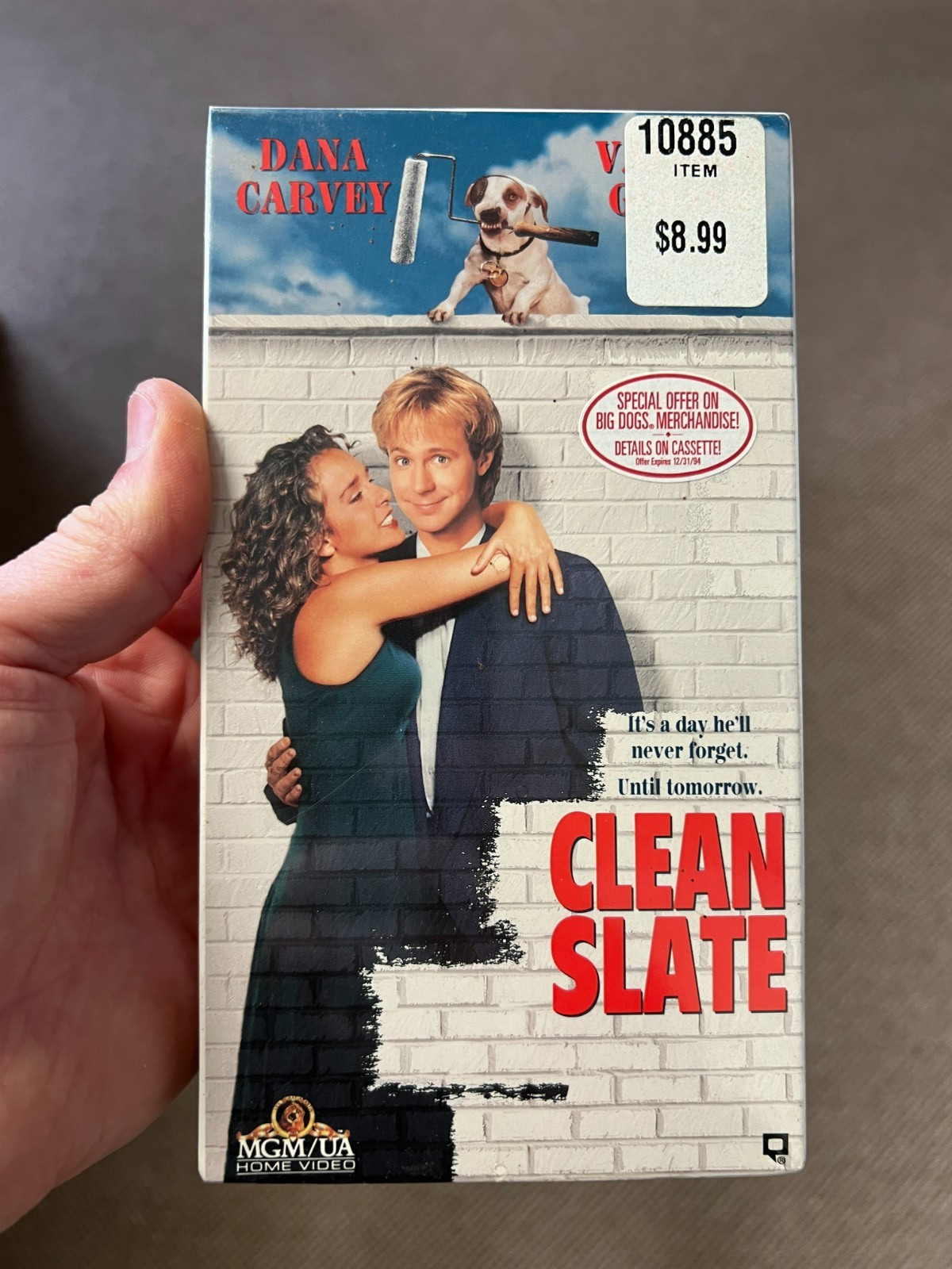 NEW Clean Slate (Factory Sealed VHS) Dana Carvey , James Earl Jones w/ Watermark