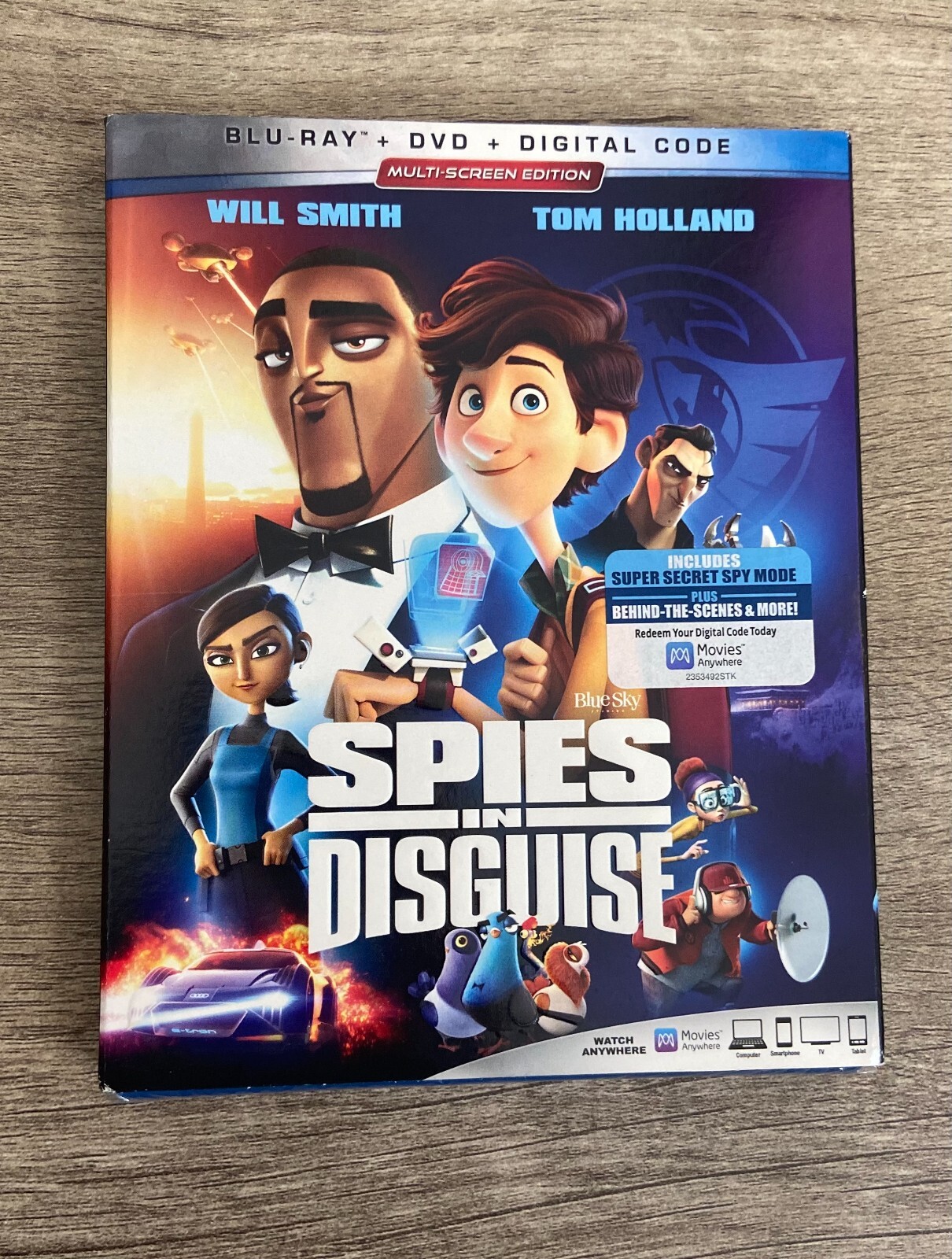 Spies in Disguise (Blu-ray, DVD & Digital Code) Will Smith Tom Holland