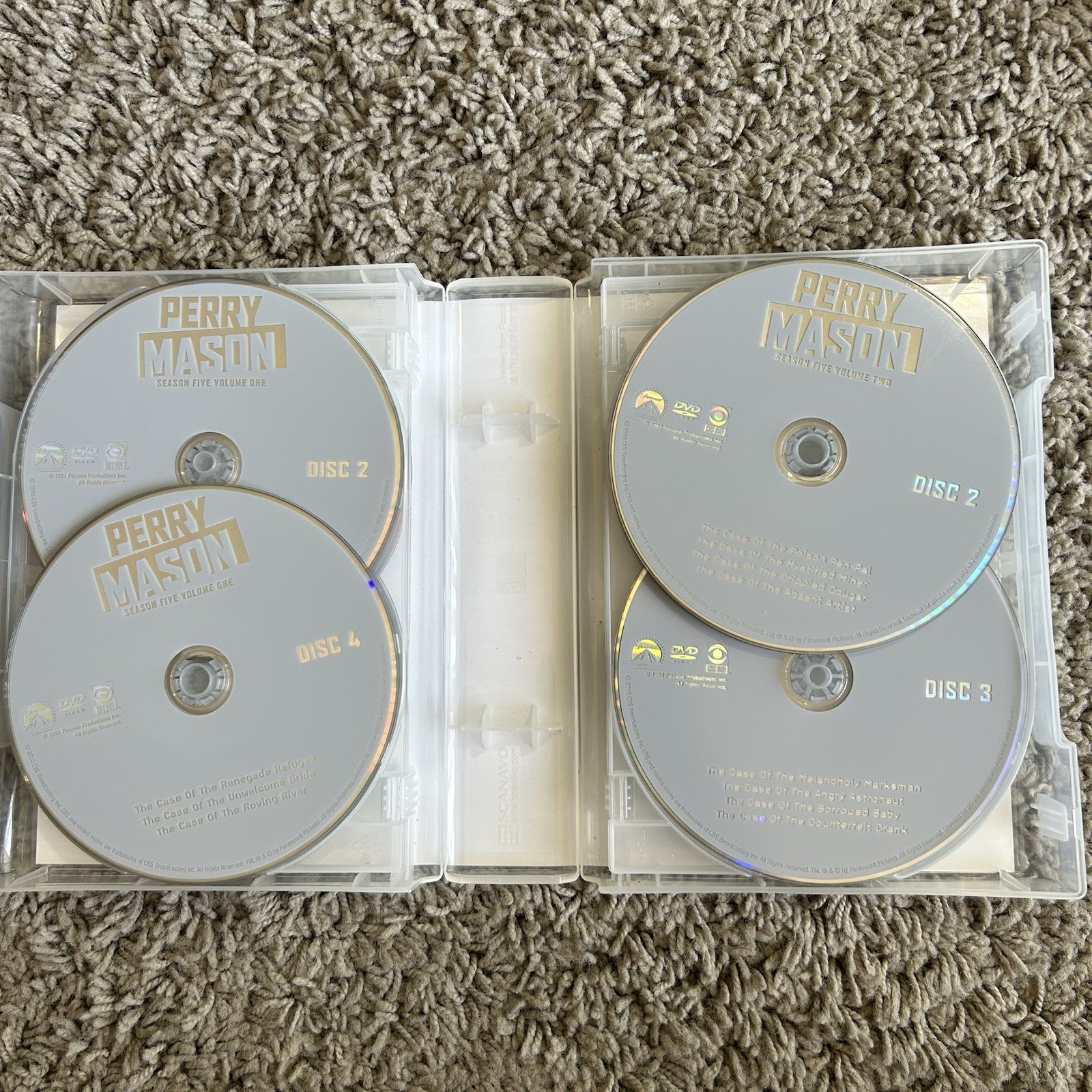 Perry Mason Series Atty. At Law DVD Set Seasons 1-9 ( Missing 2 Disc) See Photos