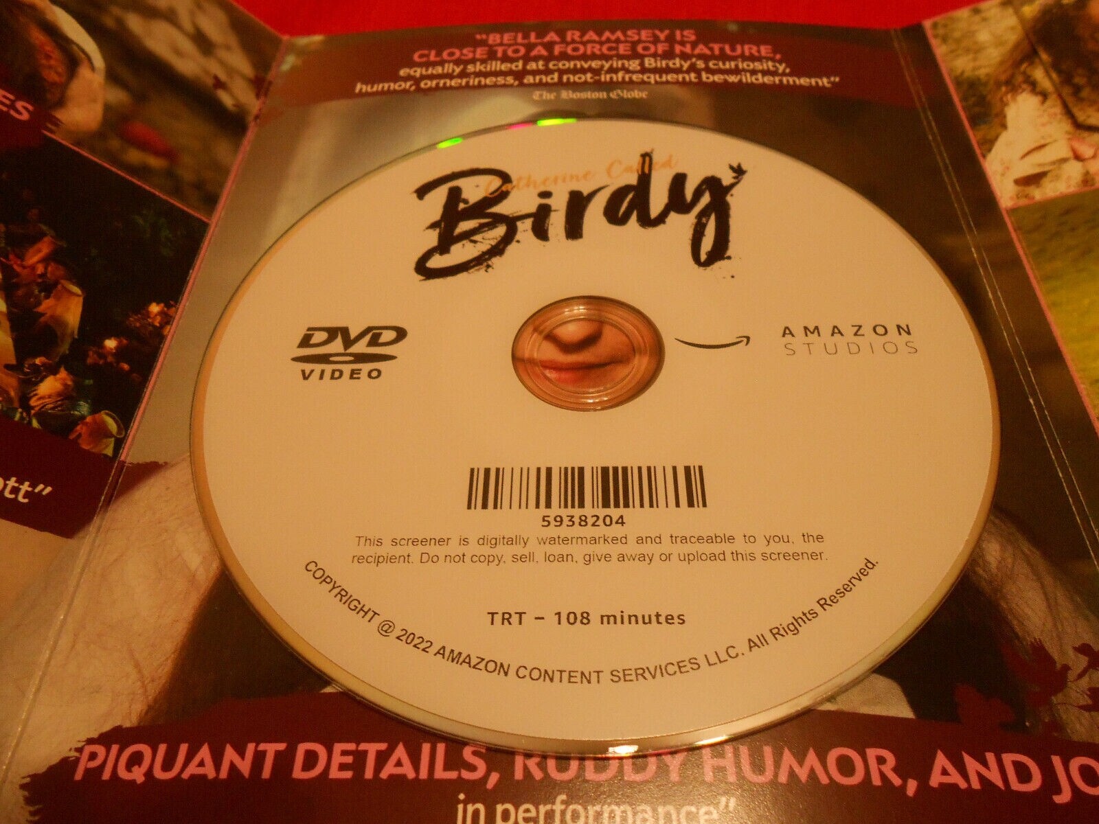 AMAZON-LENA DUNHAM-DVD-CATHERINE CALLED BIRDY-FYC DVD-AWARDS SCREENER-2022-LN