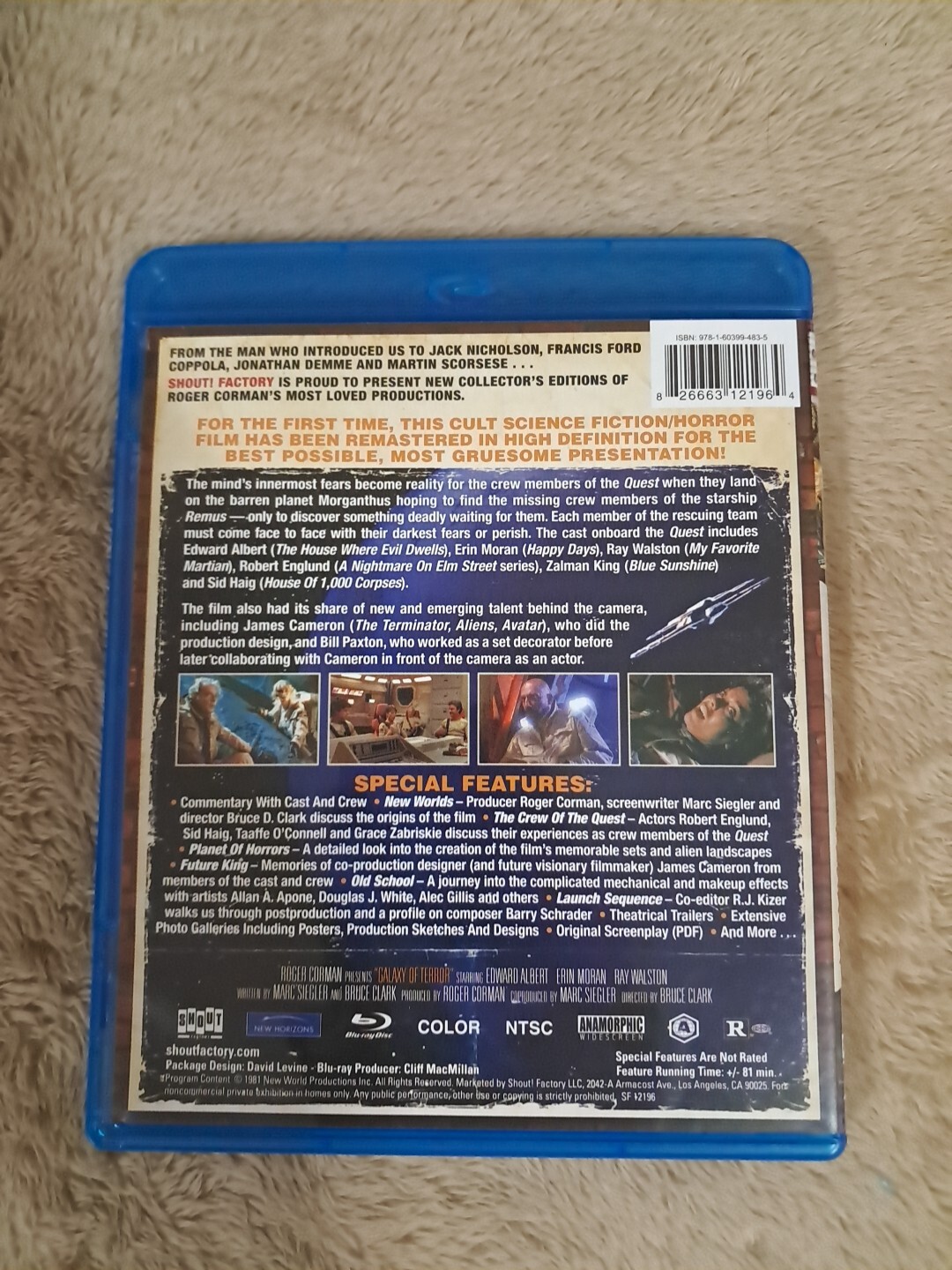 Galaxy of Terror 1981 Sci-Fi. Robert Englund Sid Haig Roger Corman BluRay •MINT•