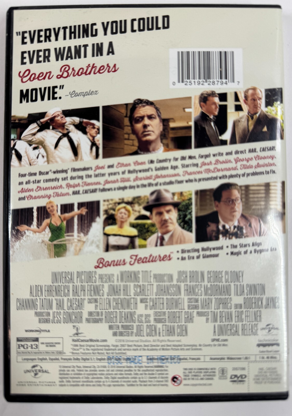 Hail, Caesar! Invincible The Perfect Storm 3 DVDs George Clooney Mark Wahlberg