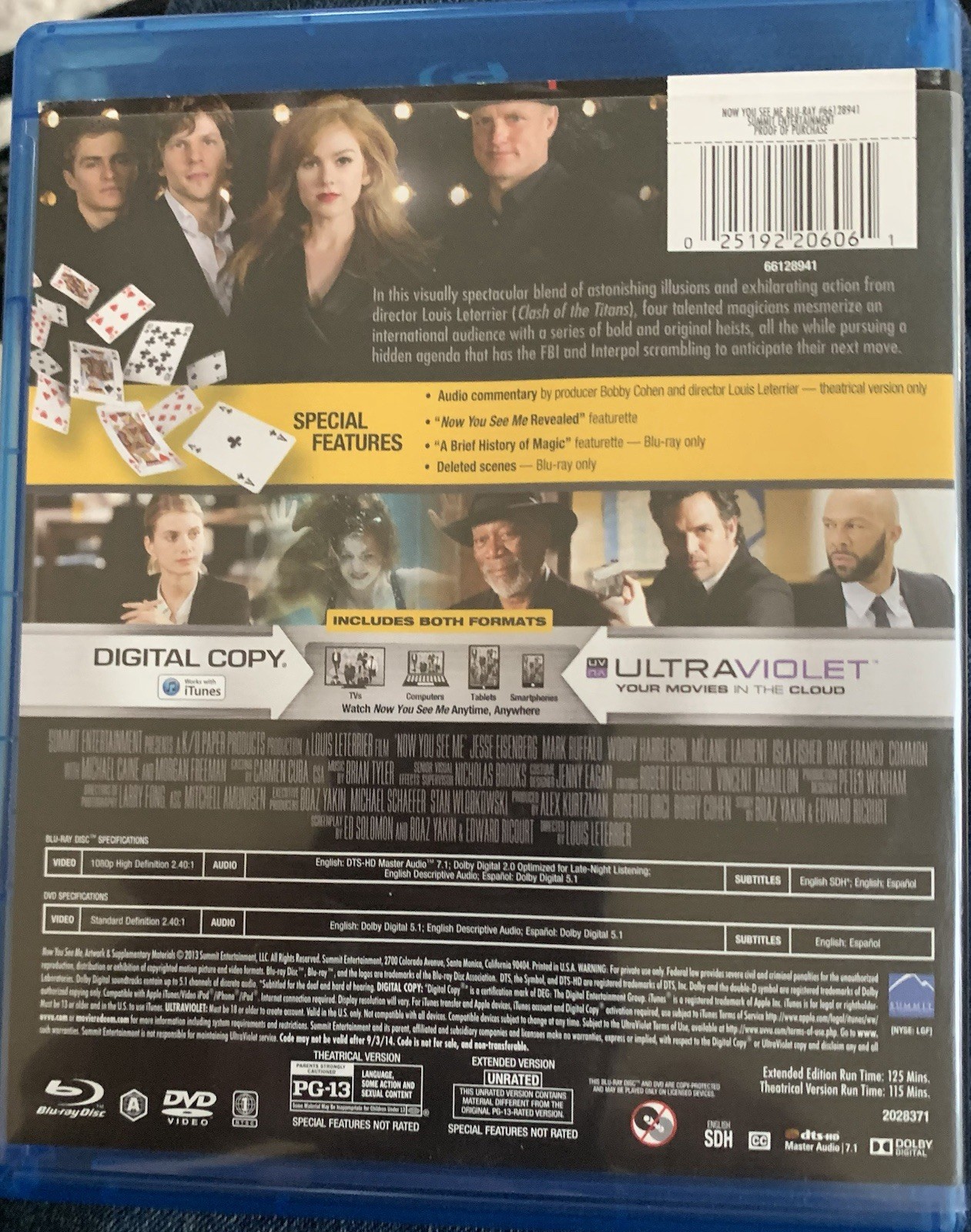 Now You See Me (Blu-ray/DVD) 2013