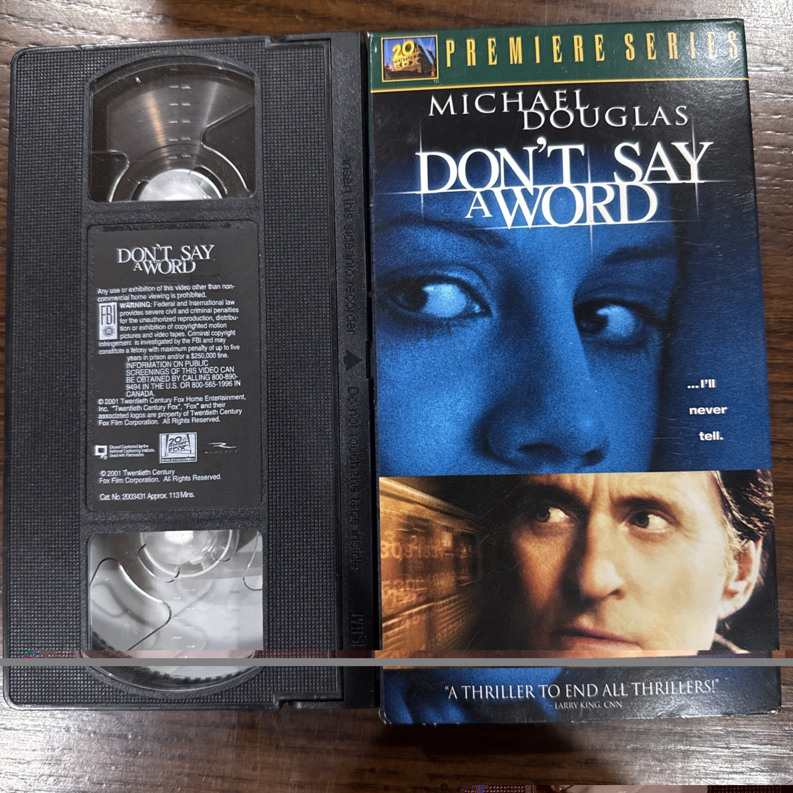 Dont Say a Word VHS Michael Douglas Gary Fleder Thriller