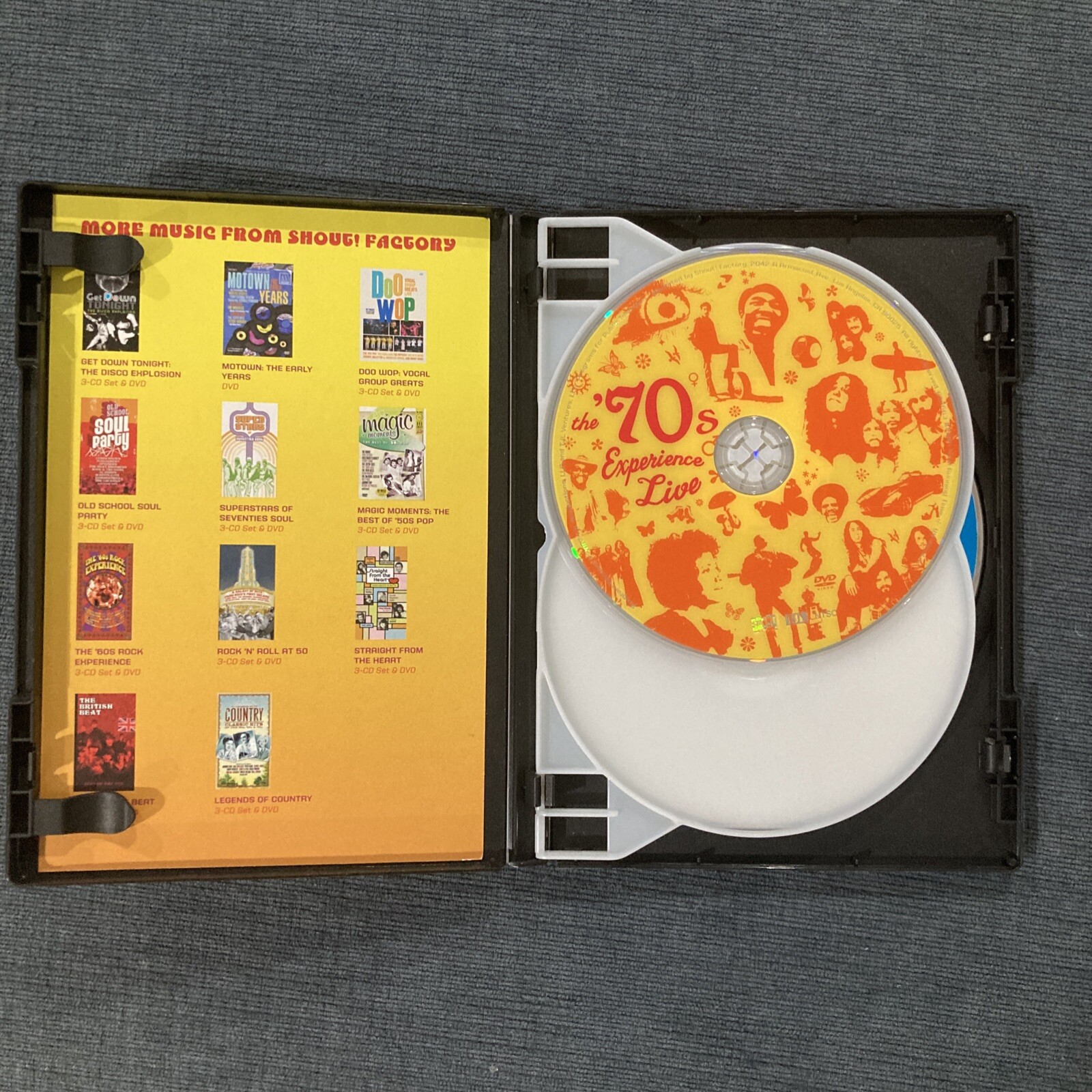70’s Experience Collection SHOUT 3 DVD Set Superstars Soul KC & Sunshine Disco