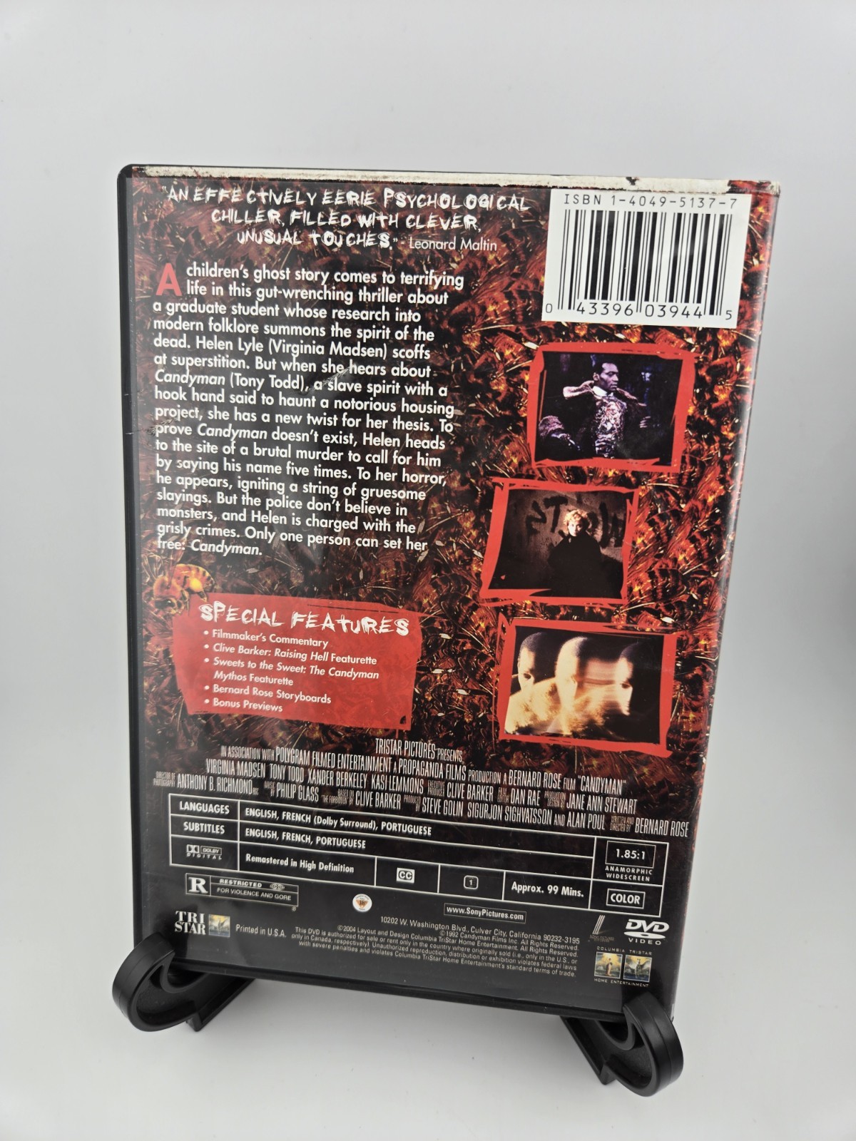 CANDYMAN SPECIAL EDITION (DVD 2004) VGC -RATED R -WIDESCREEN – HORROR – THRILLER