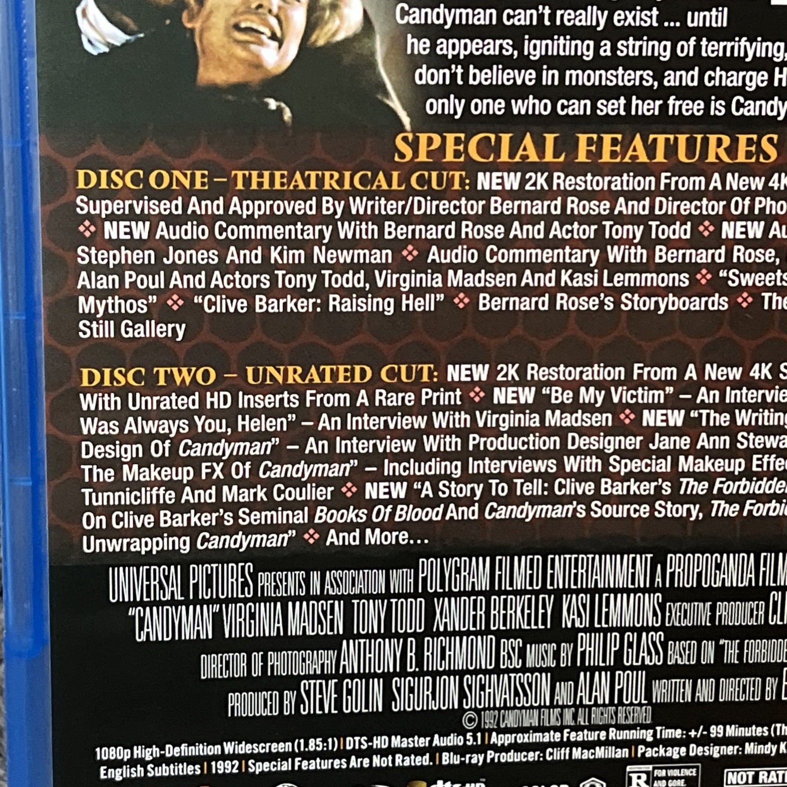 CANDYMAN (1992) SCREAM FACTORY COLLECTOR’S ED BLURAY UNRATED Shout VS Horror 🔥