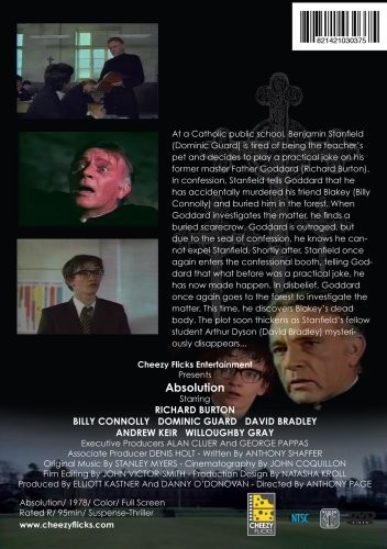 Absolution (DVD, 1978) Richard Burton, BRAND NEW, Cheezy Flicks