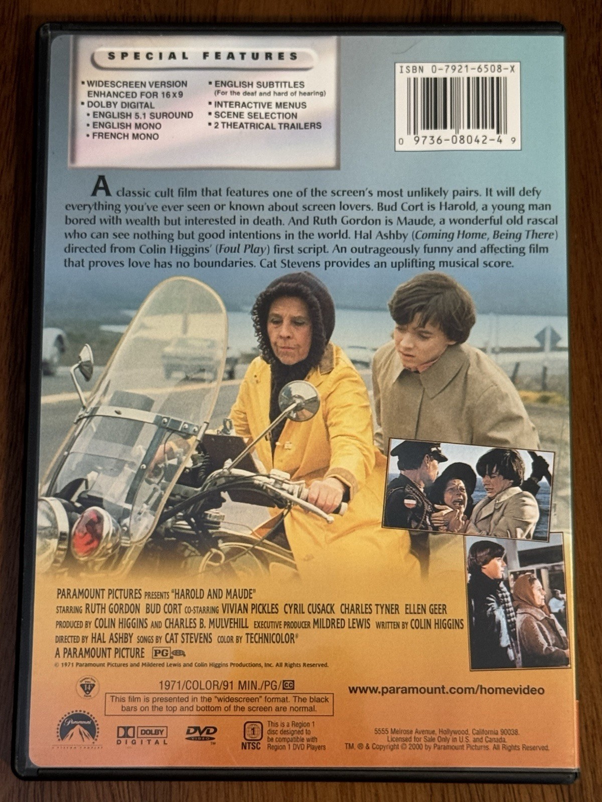 Harold and Maude (1971, DVD) Widescreen. Cult Classic. Bud Cort, Ruth Gordon.