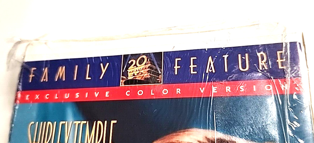 Shirley Temple The Littlest Rebel VHS, 1994 Family Feature Color Hype Sticker
