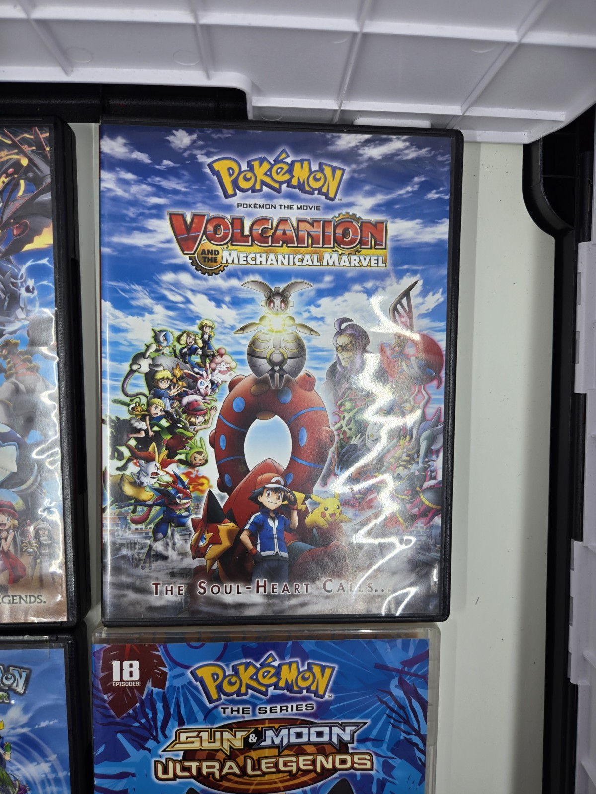 (7) Pokemon DVD Lot – Sun & Moon, Volcanion, Clash Of Ages, Heros, 4 Ever + More
