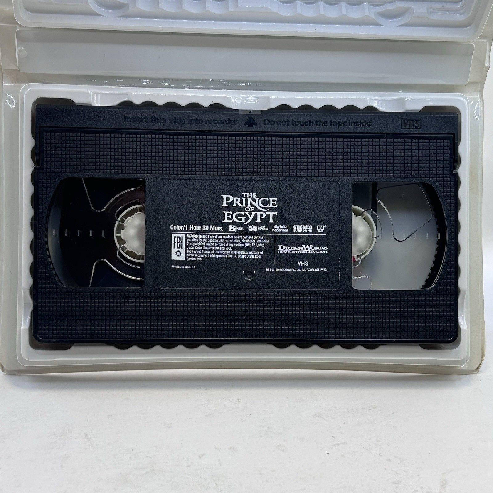 The Prince of Egypt VHS DreamWorks Video Tape HTF Alternate Clamshell Nearly New