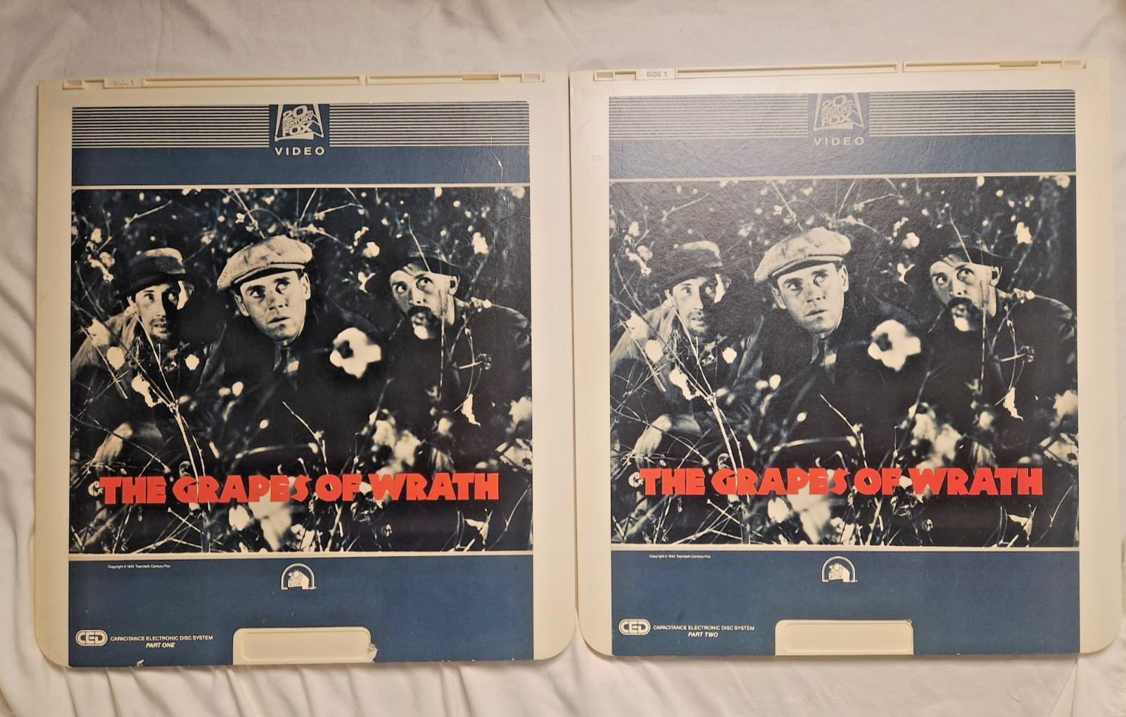 The Grapes of Wrath CED Video Disc Set – Excellent Condition