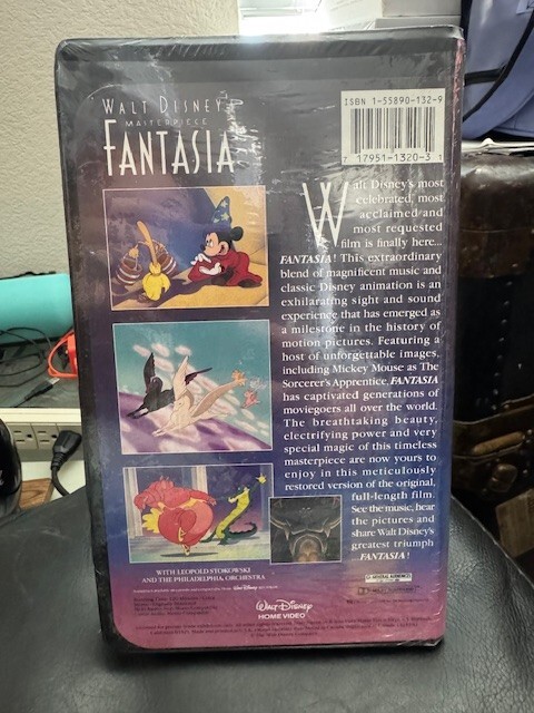 Walt Disney’s FANTASIA VHS Brand New Sealed #1132 Final Release!!!