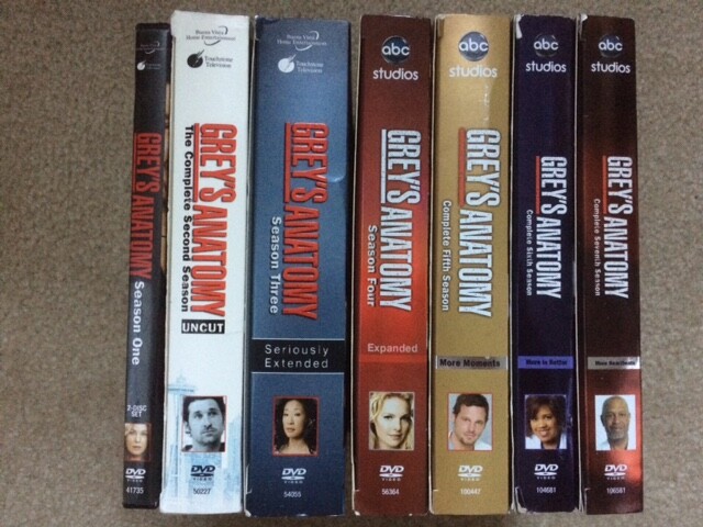 Greys Anatomy Complete Series 1-7 set Seasons 1 2 3 4 5 6 7 lot authentic R1