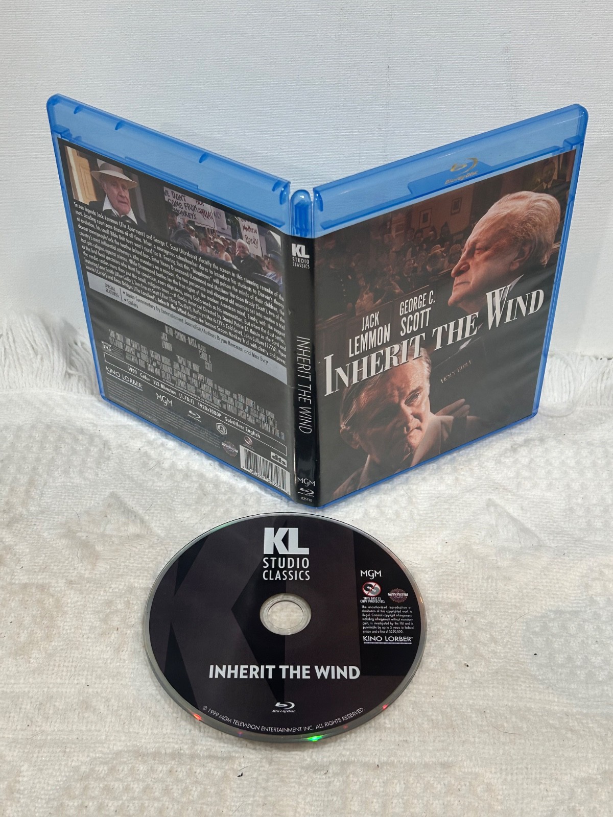 INHERIT THE WIND (Blu-Ray) 1999 Jack Lemmon & George C. Scott Drama Remake