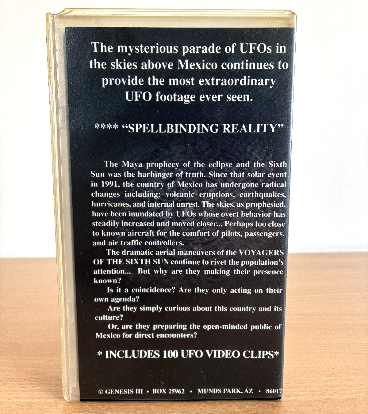 Voyages Of The Sixth Sun VHS Video UFO’s & The Destiny Of Mexico Rare
